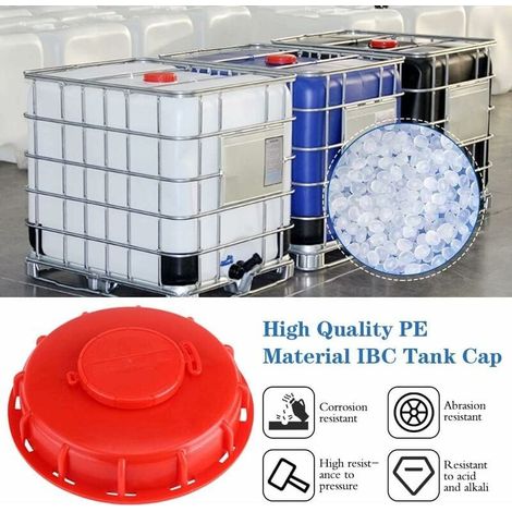 Couvercle de réservoir IBC 163 mm, couvercle de réservoir IBC 1 000 L, couvercles de réservoir IBC, couvercle de réservoir d'eau IBC, couvercle ventilé pour réservoir d'eau 1 000 L (1/5)