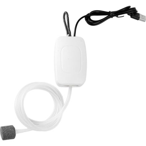 Mini-pompe à oxygène silencieuse pour aquarium. Pompe à air portable alimentée par USB pour poissons d'extérieur. Entretien pratique des poissons (1/5)