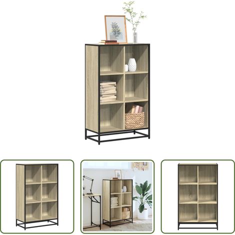Holzwerkstoff -  Bücherregal Sonoma-Eiche 65,5x33x107,5 cm Holzwerkstoff (1/5)