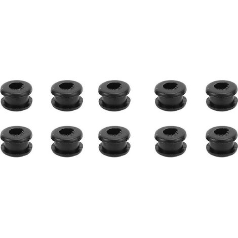 Amortisseurs pour ventilateur de plafond, joints en caoutchouc de rechange à faible bruit pour la réduction du bruit, noirs, 10 unités. (1/5)