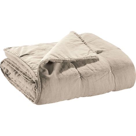 VIVARAISE - Chemin de lit Zeff en lin-coton naturel (90 x 240 cm) (1/3)