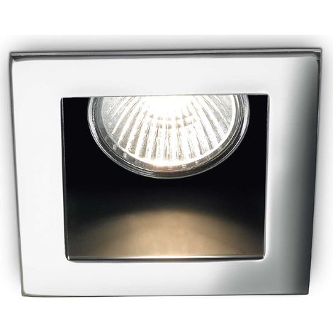 Ideal Lux Funky - Projecteur à 1 lumière encastré Chrome, GU10