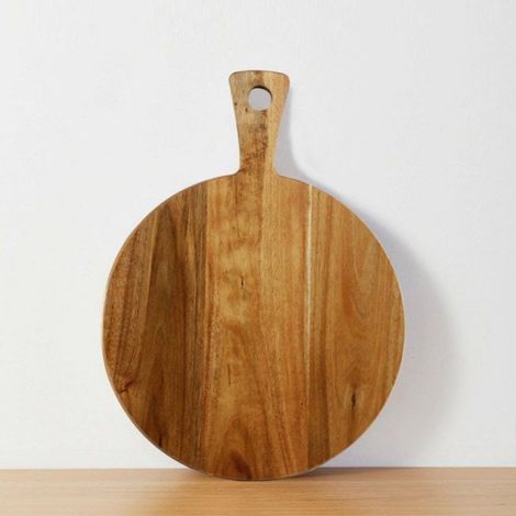 Planche À Découper - Bois D'Acacia - Pour Pizza Et Légumes - 30 x 25 x 2 cm - 1 Pièce (1/5)