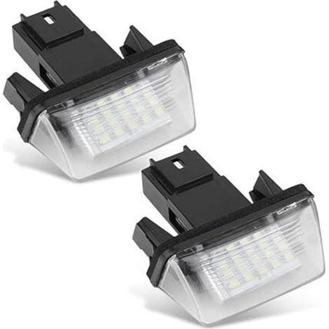 Zwei LED-Kennzeichenleuchten, kompatibel mit C3-Modellen 2002-2009, links und rechts verwendbar. (1/3)