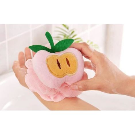 MARSEE Pineapple shower flower exfoliating shower flower bath flower sponge cute bath ball-13 cm pineapple (1/4)