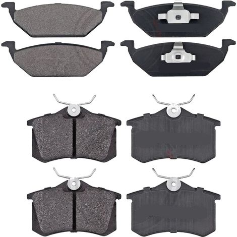 KIT PASTIGLIE FRENO ANTERIORI E POSTERIORI compatibile con VW TOUAREG (7P5,7P6) / PASTIGLIE FRENANTI AUTO OEM P 65 021  P 85 110,P 65 027 / SOSTITUZIONE DIRETTA / BASSA POLVERE / SILENZIOSO