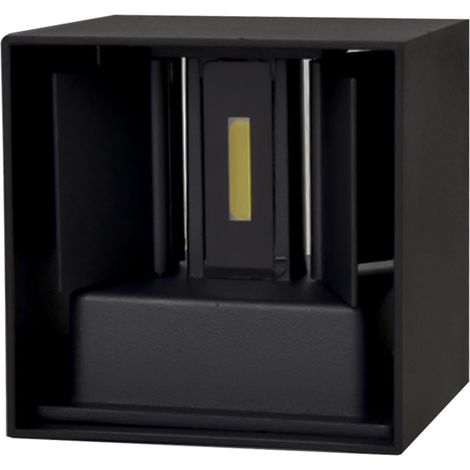 Cube lumineux LED réglable, applique murale étanche pour salle de bain, éclairage moderne et décoratif pour l'extérieur et le jardin (style industriel). Lampe de jardin/porche lumineuse. (1/5)
