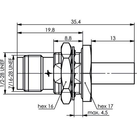 Telegärtner 100023783 100023783 Connettore TNC Giunto dritto 1 pz. (1/3)