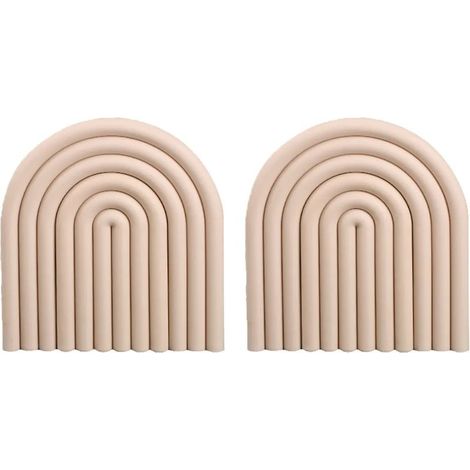 Dessous de verre amovibles en silicone arc-en-ciel, antidérapants, pour plateau, isolation thermique, dessous de verre, set de table, décoration intérieure, Form5 (1/5)