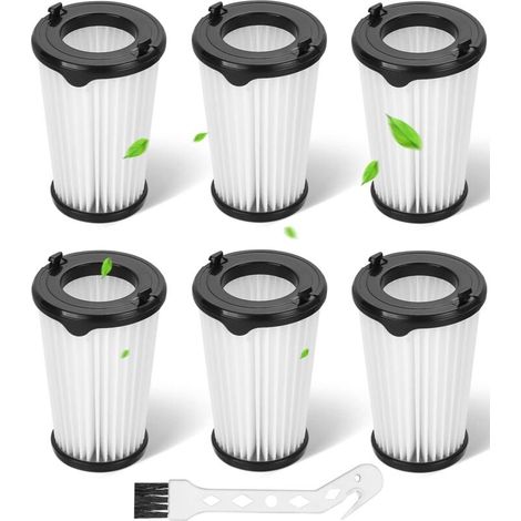 AMXCNOY 6er-Pack Filter für Ergorapido AEG CX7 CX7-2 AEF150 Staubsauger, Ersatzfilter, Zubehör, Ersatz-HEPA-Filter für AEG CX7 CX7-2 QX8-1 mit 1 Reinigungsbürste (1/4)