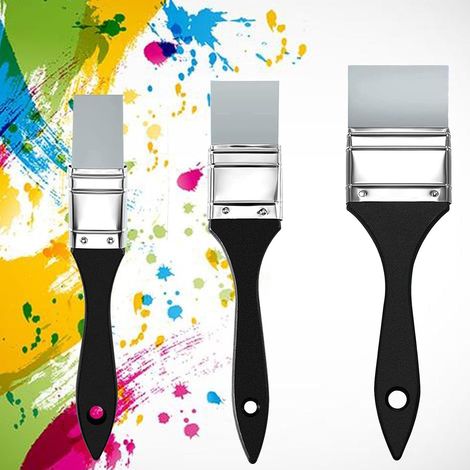 3 Pièces Pinceau Silicone Peinture 2 cm 3 cm 5 cm pour Aquarelles (1/5)