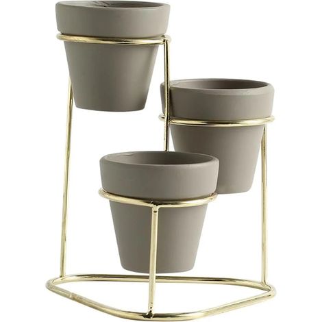Pot de fleurs d'extérieur avec tuteurs papillon, lot de 12 (1/5)