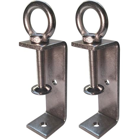 Lot de 2 pinces en C 50 à 95 mm - Ouvertures de mâchoire réglables en acier inoxydable - Serre-joints en C - Petit serre-joint en métal - Support de serrage - Pince de table M8 M10 (1/2)