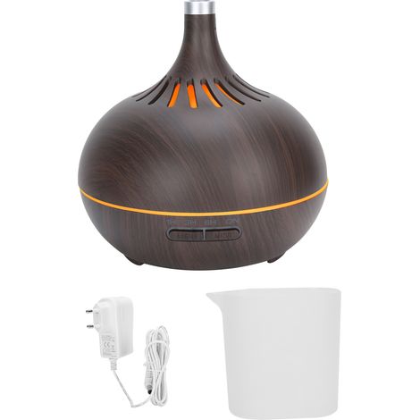 Diffuseur d'Aromathérapie Ultrasonique 400ml avec LED et Finition Bois - 110-240V Prise EU (1/5)