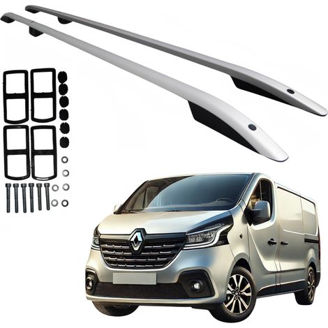 Barres de toit OPEL VIVARO RENAULT TRAFIC TALENTO NV300 2014- LONG SILVER (1/5)