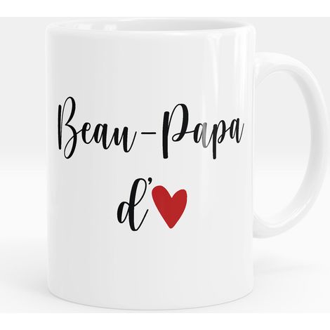 Mug - Tasse personnalisée - Beau papa d'amour - Mug Jaune (1/5)