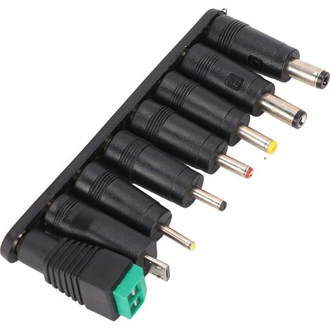 Adaptateur secteur universel portable 65 W 3 A avec 8 prises USB CC pour ordinateur portable, écran LED et équipement de surveillance (prise PowerEU).