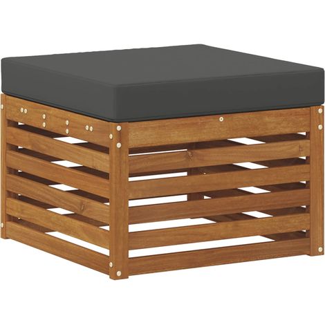 Maison Exclusive - Outdoor-Fußhocker Massivholz Akazie Natur