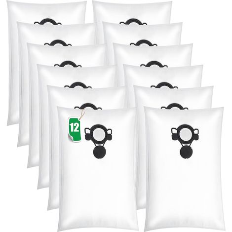 12 sacs d'aspirateur compatibles avec Nilfisk Alto Aero 20/21/25/26/31/VL200 et MAKITA VC2010L/VC2511L/VC2512L/VC3011L/Type DSM 42