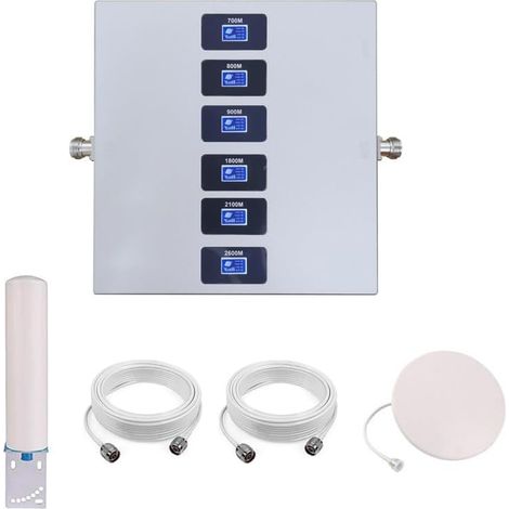 Amplificateur Reseau Mobile Amplificateur GSM 6 Bandes Améliorez Votre 2G/3G/4G/5G (1/5)