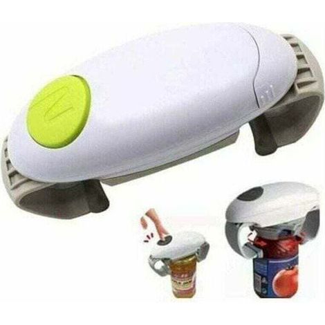 Automatic Jar Opener, One Touch Jar Opener Kitchen Tool, Electric Can Opener for the Elderly and People Suffering from Arthritis, 6.8X2.5inch, green (1/4)