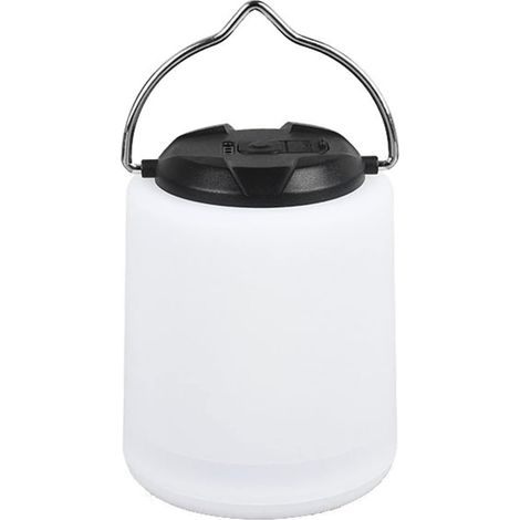 Lampada da campeggio ricaricabile, torcia LED portatile, 3 modalità, luce notturna LED, impermeabile, sospesa, per casa, esterno, emergenze (ovale) (1/5)