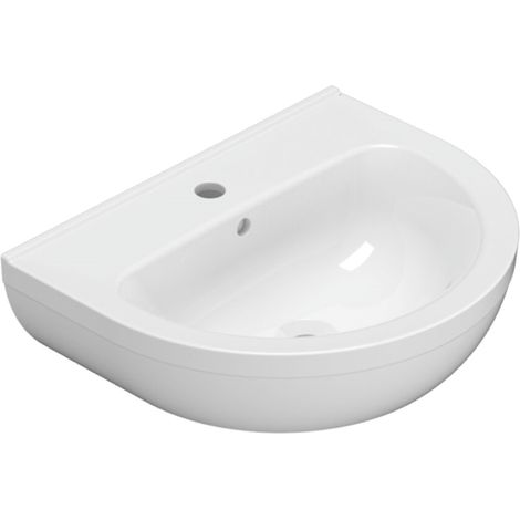 Lavabo en céramique 55x45 cm Globo Grace GRN55BI  Blanc - Céramique - Standard