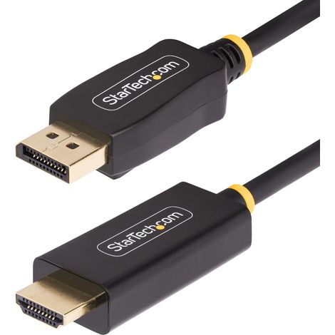 StarTech.com Cavo DisplayPort a HDMI da 3m, Cavo Adattatore DP a HDMI 2.0b 4K 60Hz con HDR, Convertitore Video Attivo