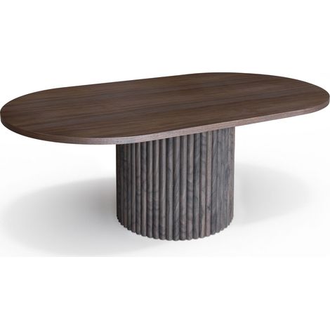 Table basse ovale en bois de noyer, SIERRA (1/5)