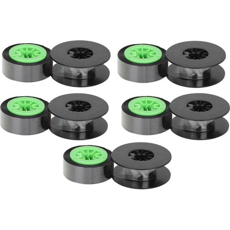 Lot de 5 rubans encreurs noir et vert pour imprimante LMIR300B 380E/390A/370A, gaine thermorétractable (1/5)