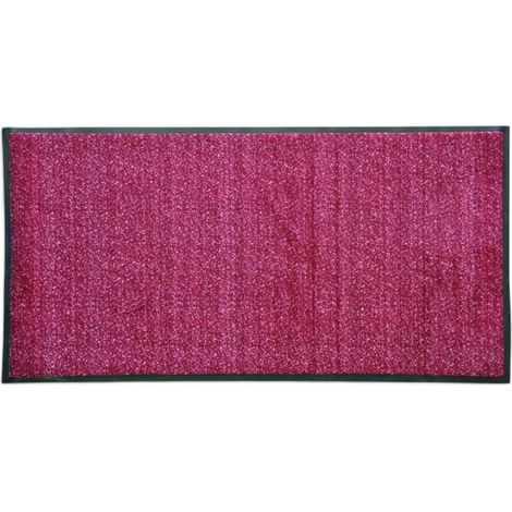 Zerbino tappeto rettangolare in poliestere rosso scuro Asciugapasso - 60x90 cm