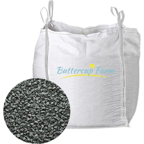 10-20mm Black Stone Basalt Chippings - Premium Aggregate Bulk Bag - 850 kilos
