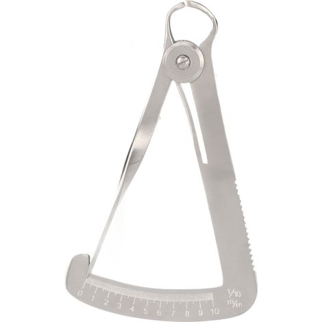 Pied à coulisse intérieur en acier inoxydable antirouille pour bijoux et pierres, outil de mesure 0-10 mm (1/5)