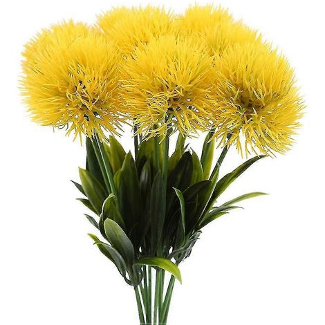 plante artificielle de pissenlit jaune en plastique, décoration d'intérieur (1/5)