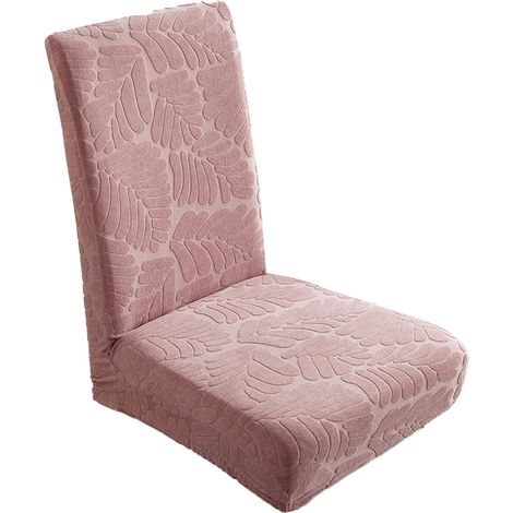 Housse De Chaise - Élastique - 85% Polyester 15% Spandex - Pour Chaise De Salle À Manger Haute Ou Standard - Uni Et Motif Carreaux - Lot De 1 (1/5)