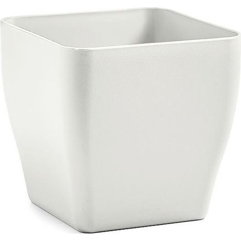 VECA VASO QUADRATO INDOOR LIVING MATT 17 CM TERRA DOLOMIA
