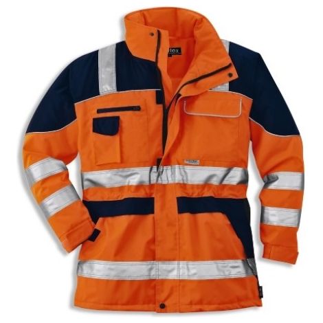 Uvex Construction Protection Flash Herren-Arbeitsjacke - Warnorange Männer-Sicherheitsjacke - Sehr gute Thermoisolierung: L (1/2)