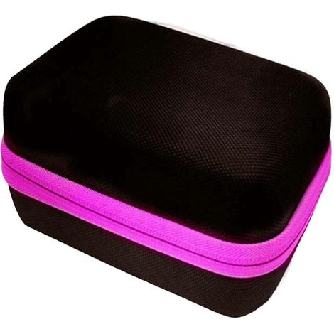 Trousse de voyage à 12 compartiments pour huiles essentielles de 15 ml, rouge-Rose Red (1/5)