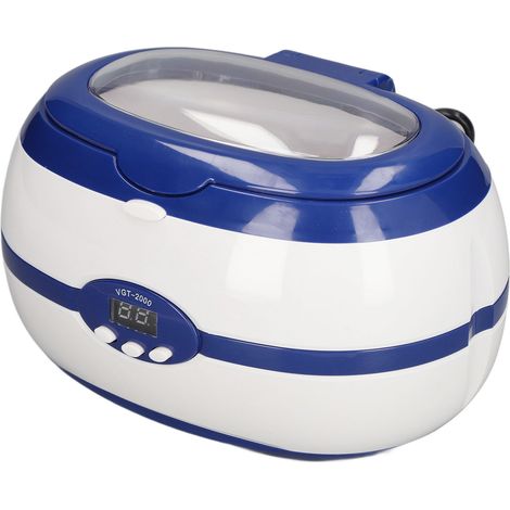 Machine de nettoyage à ultrasons numérique 600 ml avec minuterie, idéale pour bijoux, lunettes, buses d'imprimante, prise UE 220-240 V 50 Hz (1/5)
