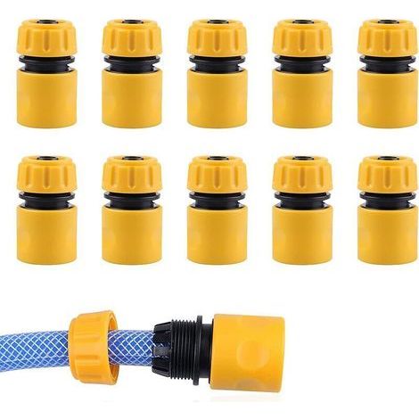1/2"-Schlauchverbinder-Set, Gartenschlauchadapter, Gartenschlauch-Set, Kunststoff-Schlauchverbinder, 10-teilig (1/4)