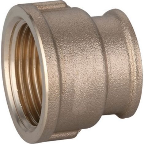 MANICOTTO RIDOTTO DIRITTO FF IN OTTONE GIALLO IBP 1&quot x 1/2&quot -CONF