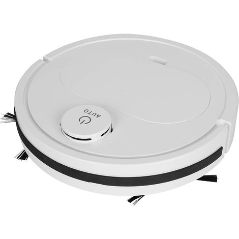 Aspirateur robotique, aspirateur robotique à détection tactile avec navigation intelligente, autonomie de 3 à 4 heures pour poils d'animaux, sols durs, tapis à poils bas