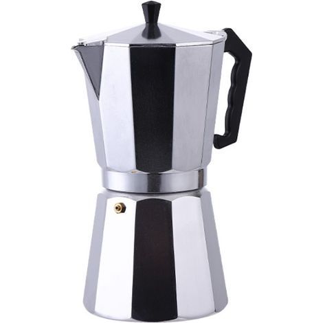 Cafetière italienne en Aluminium Expresso - Couvert Transparent (14 Tasses 700 ml) (1/5)