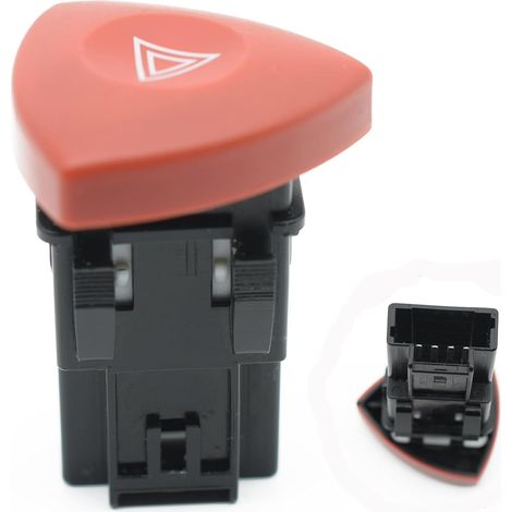 Bouton de commutation de rechange pour feux de détresse triangulaires pour Trafic Espace MK4 Laguna MK2 MK3 Vivaro Vel 8200442724 252904889R (1/5)