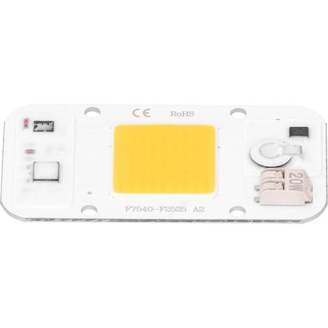 Panneau lumineux LED COB 20W/30W/50W 220V sans soudure, lumière blanche chaude à spectre complet (lumière chaude 20W) (1/5)