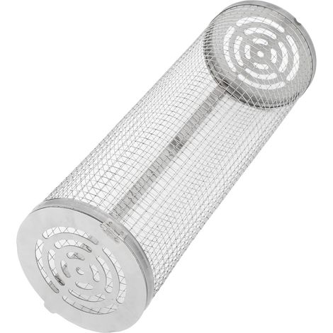 Filet à barbecue rond réutilisable en acier inoxydable de qualité alimentaire, résistant aux hautes températures, antiadhésif, 31 cm (12,2 po). (1/5)