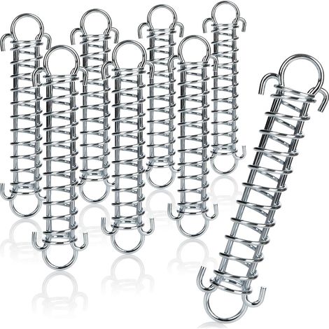 8 Muelles de Tensión con Doble Gancho - Muelle para Tiendas, Toldos y Embarcaciones - Accesorios de Fijación (8 Muelles de Tensión - 11,5 cm) (1/5)