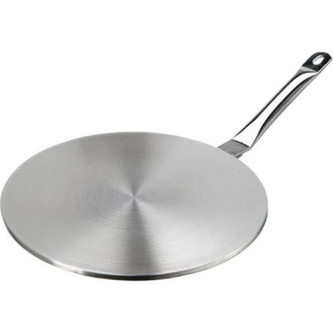 Disque relais induction - - 20cm - Inox - Adaptateur pour plaques induction - Gris (1/4)