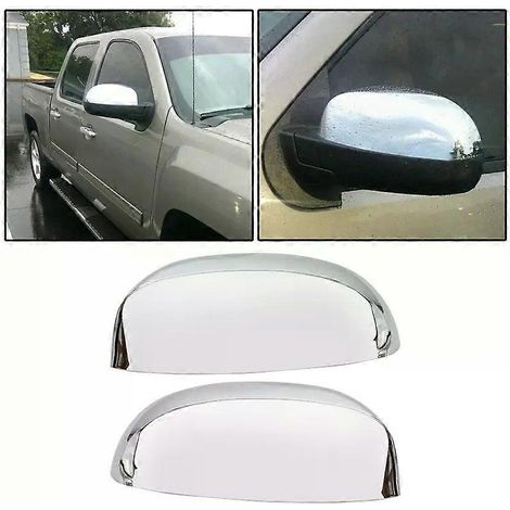Seitenspiegelkappen für Chevy Silverado/GMC Sierra (2007–2013), Chrom-Styling-Zubehör JXLGV (1/5)