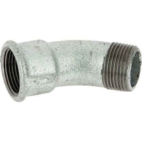Courbe 45° fonte galva Mâle Femelle 1"